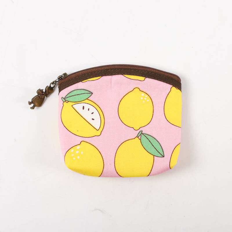 Mini Cute Cotton Print Thick Square Coin Purses