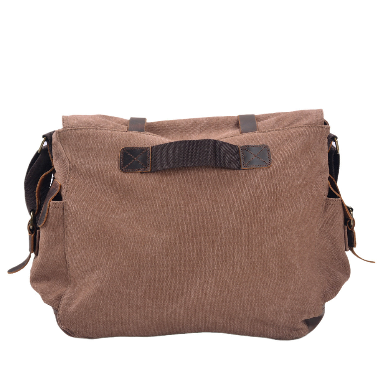 Men's Capacity For Retro Canvas Crazy Horse Men's Shoulder Bags