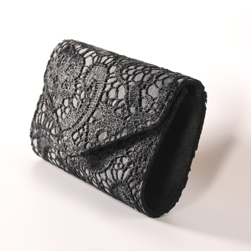 Women's Portable Dinner Banquet Lace Dress Pouch Evening Bags