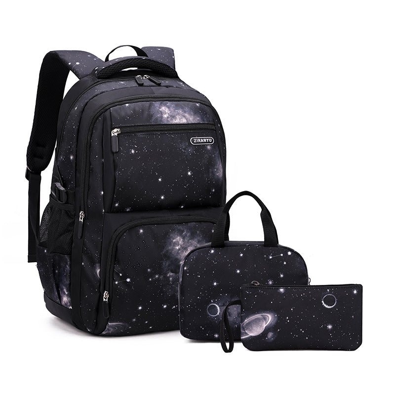 Fish Starry Sky Primary Grade Male Elementary School Students' Schoolbags