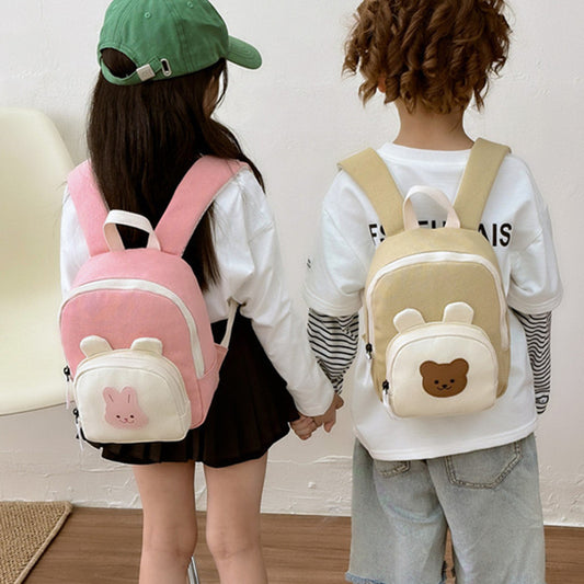 Children's Canvas Korean Style Cute Small Boys Backpacks