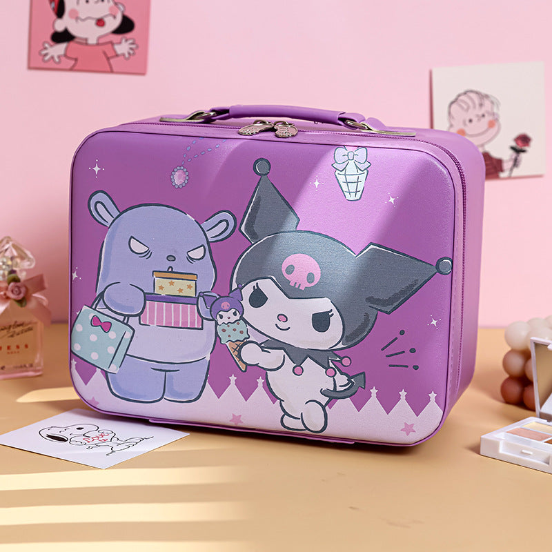 Women's Portable Cute Large Capacity Suitcase High-grade Cosmetic Bags