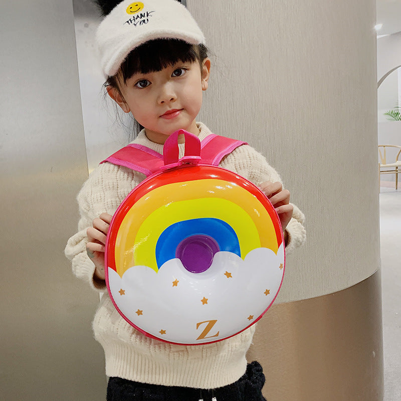 Children's Cartoon Trendy Cute Donut Eggshell Fun Elementary School Students' Schoolbags