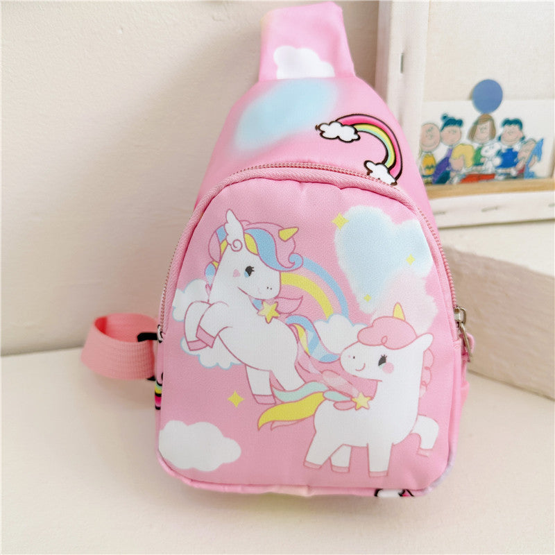 Children's Cartoon Printed Oxford Cloth One Boys Children's Waist Packs