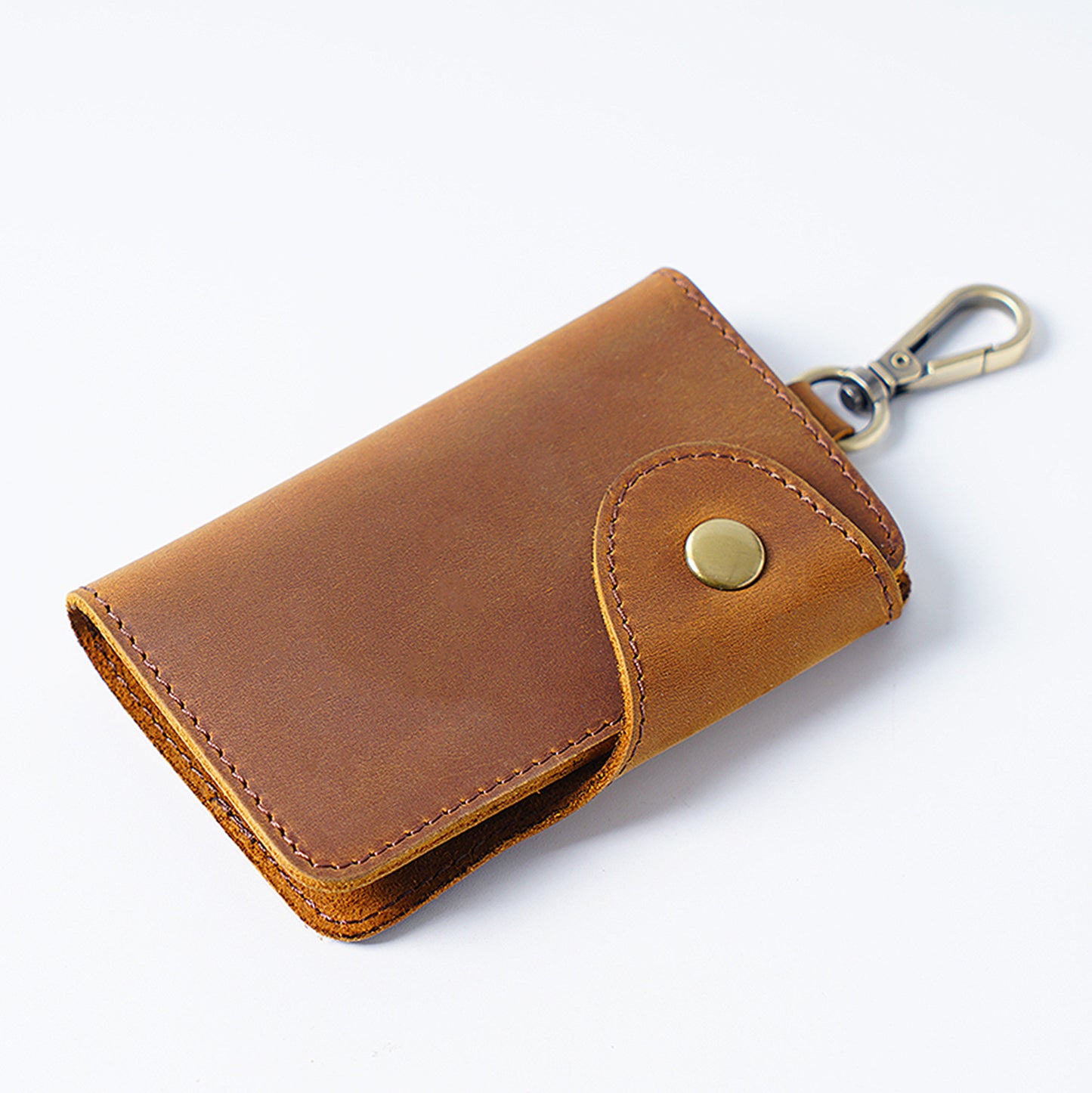 Women's & Men's Cowhide Handmade Creative Genuine Leather Car Key Bags