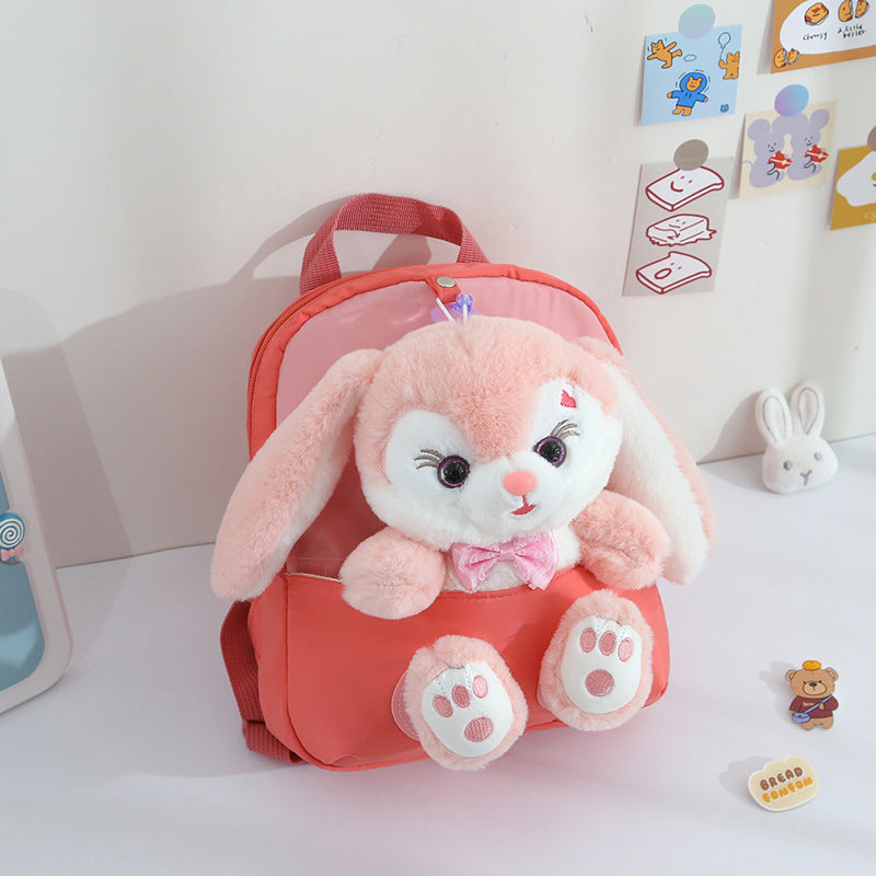 Children's Cartoon Cute Plush Rabbit Grade Doll Elementary School Students' Schoolbags