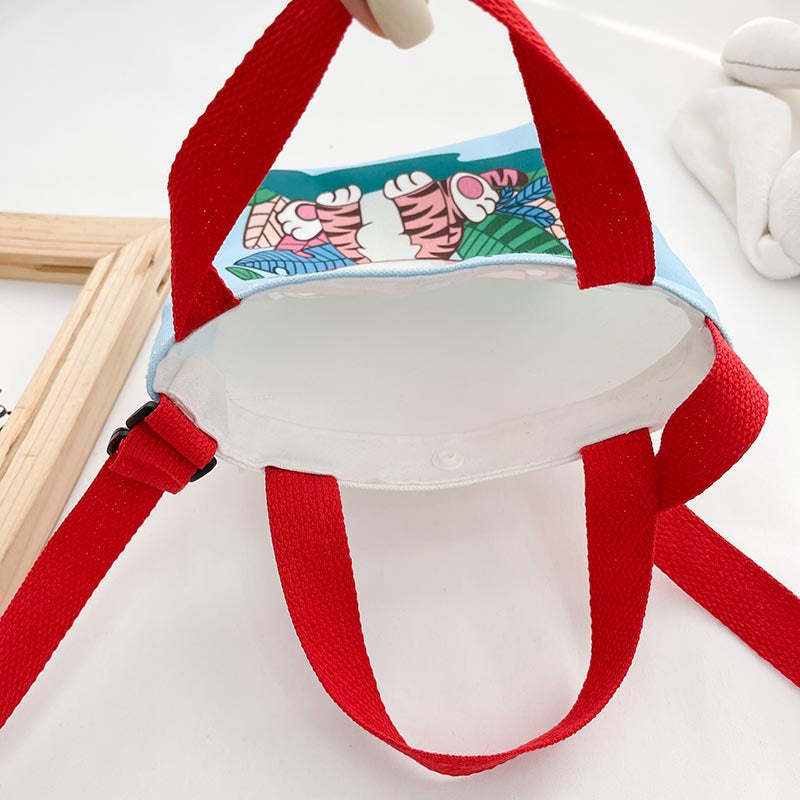 Toile pour enfants dessin animé coréen mignon imprimé garçons sacs à bandoulière pour enfants