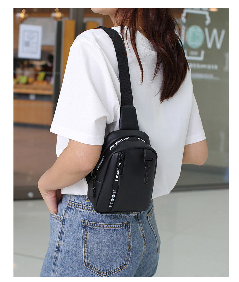 Women's Texture Simple Fashion Color Contrast Wide Waist Packs