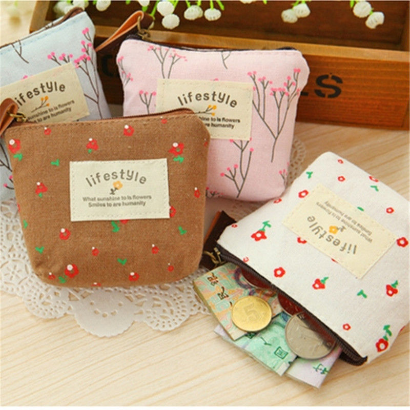 Compact Mini Small Carry-on Fabric Storage Ladies Wallets