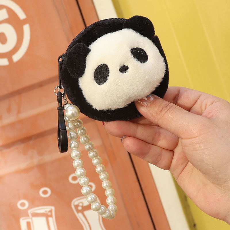 Cute Solid Color Dog Fashion Earphone Coin Purses