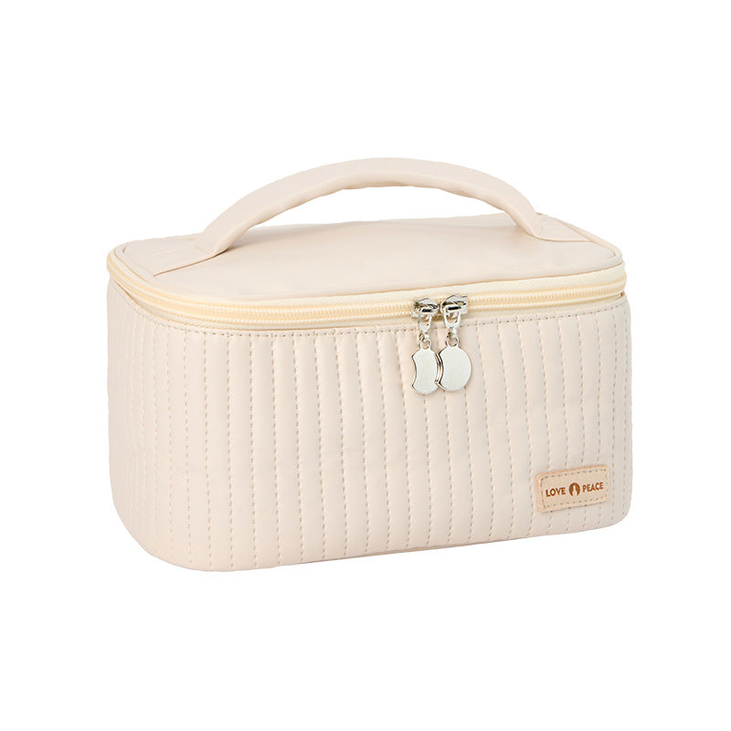 White Collar Cake Candy Color Convenient Wash Cosmetic Bags