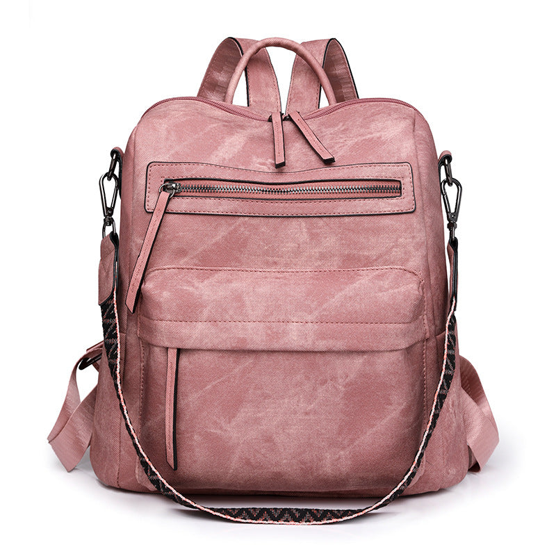 Women's Soft Leather Versatile Large Capacity Backpacks