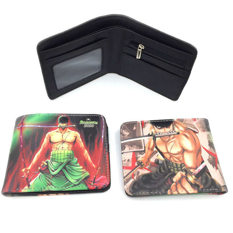 Piece Anime Peripheral Short Trendy Unique Ladies Wallets