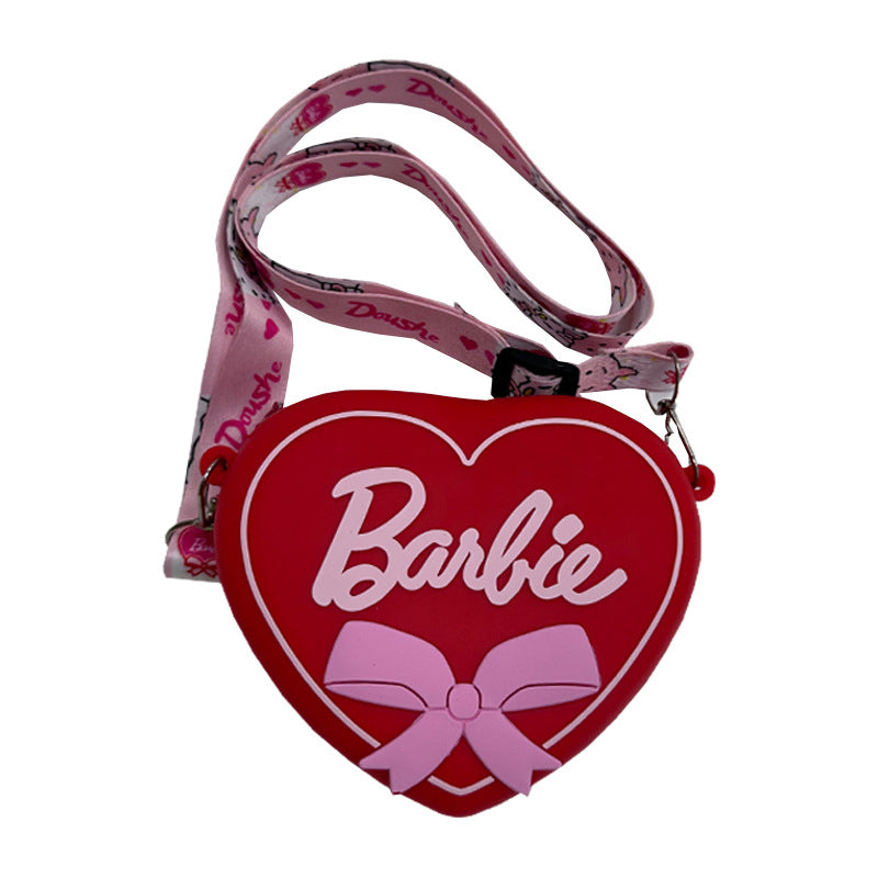 Porte-monnaie pour enfants, une pièce, Barbie Love, petit dessin animé mignon