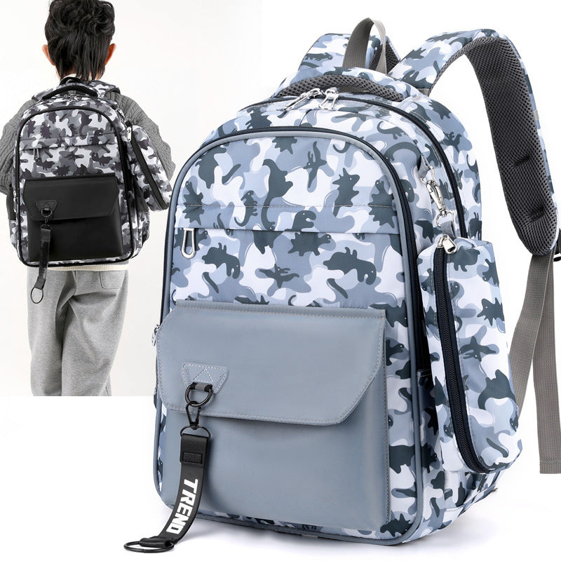 Primary Large Capacity Waterproof Burden Reduction Spine Elementary School Students' Schoolbags