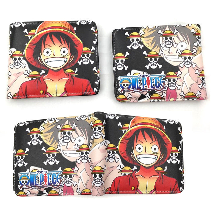 Piece Anime Peripheral Short Trendy Unique Ladies Wallets