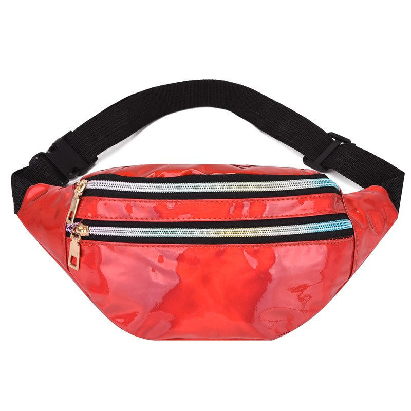 Women's Charming Classic Laser Glossy Color Waist Packs