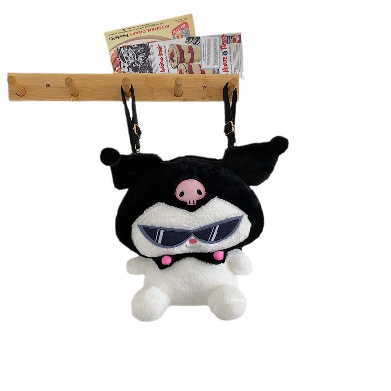 Small Plush Cartoon Devil Clow Gift Backpacks