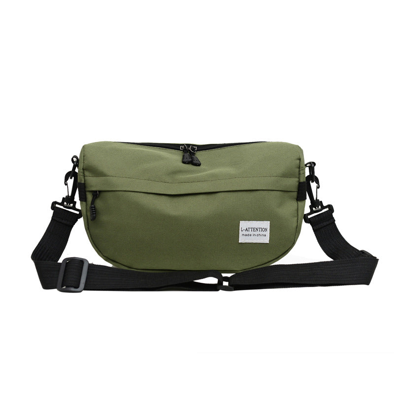 Street Tide Green Female Fashion Solid Men's Messenger Bags