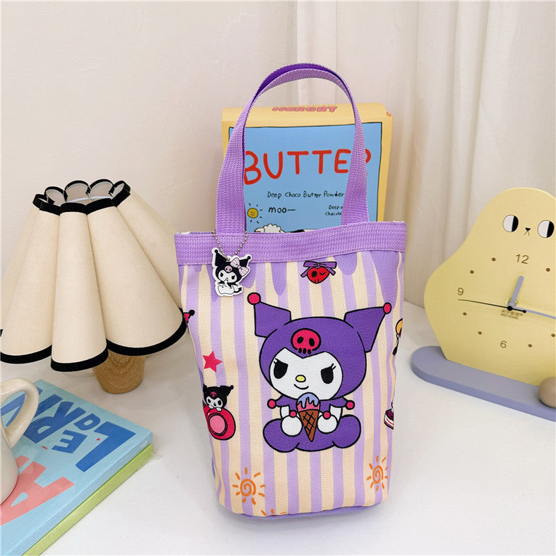 Children's Anime Bucket Portable Canvas Korean Style Children's Shoulder Bags