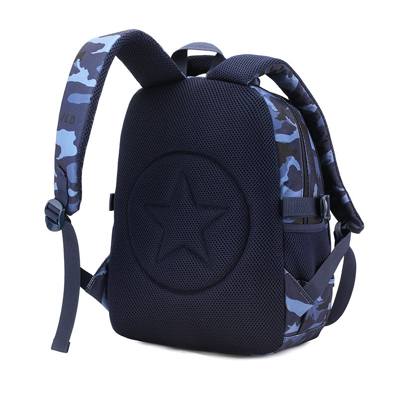 Primary Super Light Spine Protection Camouflage Elementary School Students' Schoolbags