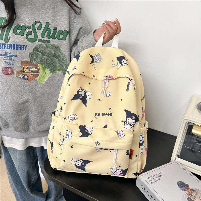 Clow Style Simple Junior High Large Capacity Middle School Students' Schoolbags