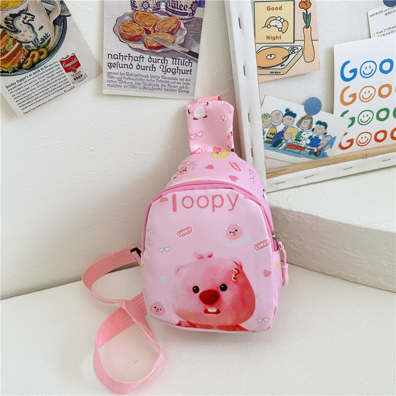 Children's Cartoon Cute Printed Anime Simple Fashion Children's Waist Packs