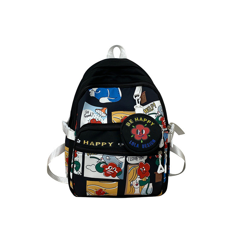 Cute Style Junior's Grade Primary Cartoon Middle School Students' Schoolbags