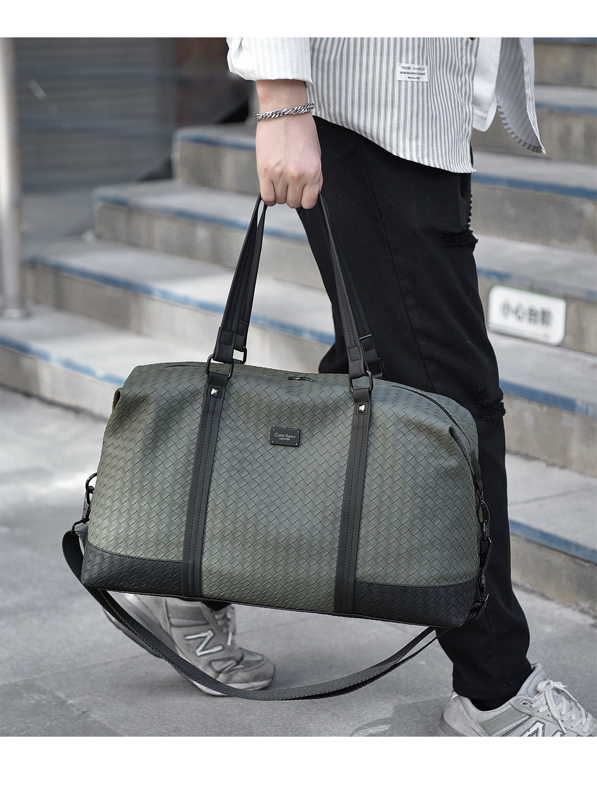 Bagage en cuir souple portable One Business de haute qualité pour hommes