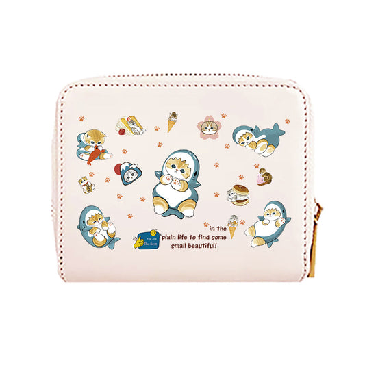 Women's Integrated Cute Alien Cat Cartoon Large Coin Purses