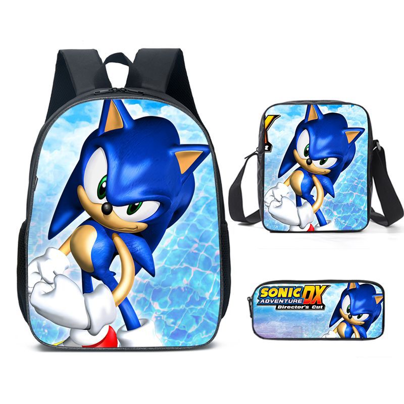 Classy Unique Charming Sonic Cartoon Primary Elementary School Students' Schoolbags