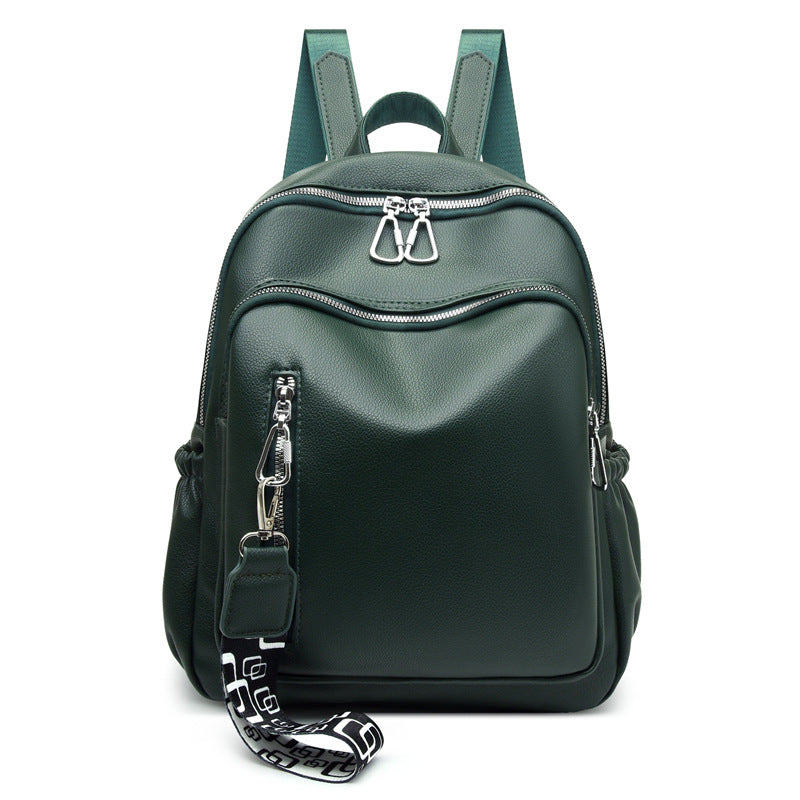 Women's Korean Stylish Versatile Soft Leather Fashion Backpacks