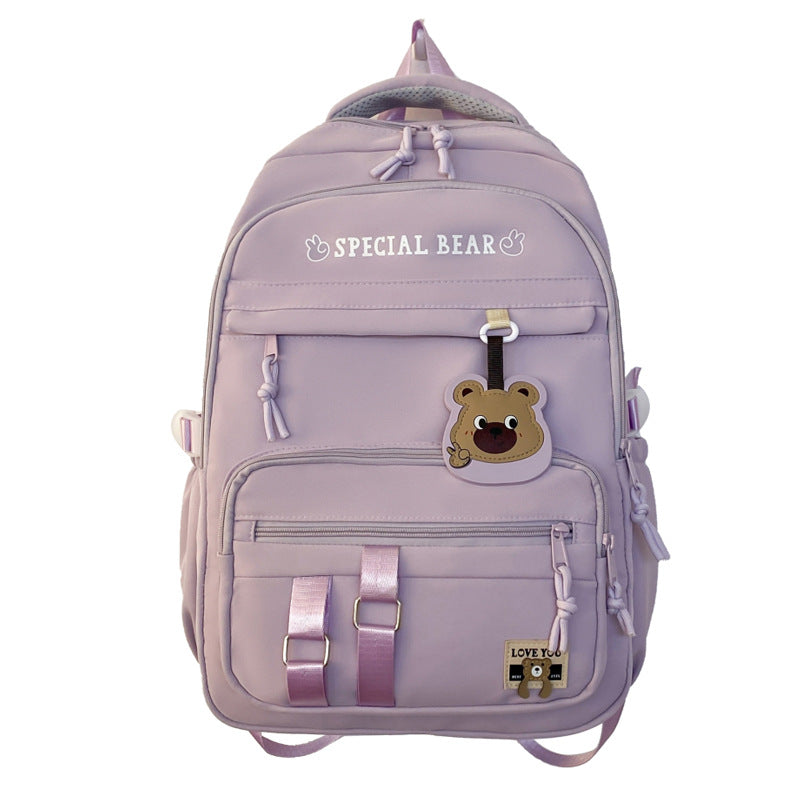 Large Capacity Portable Burden Alleviation Primary Middle School Students' Schoolbags