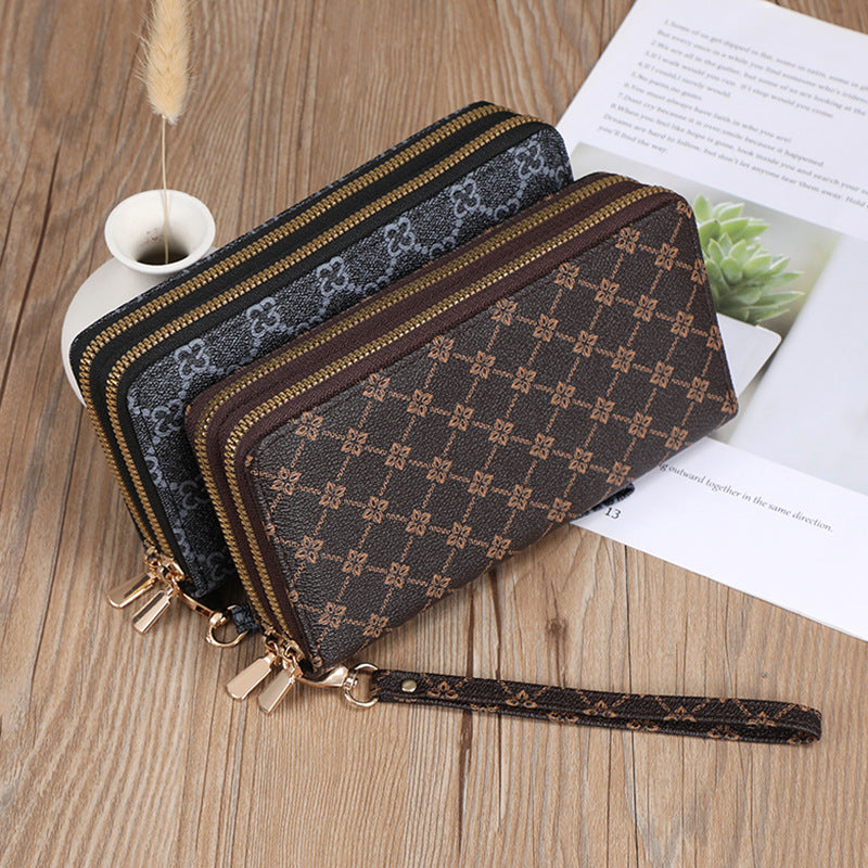 Women's Long Clutch Mobile Multifunctional Zipper Ladies Wallets