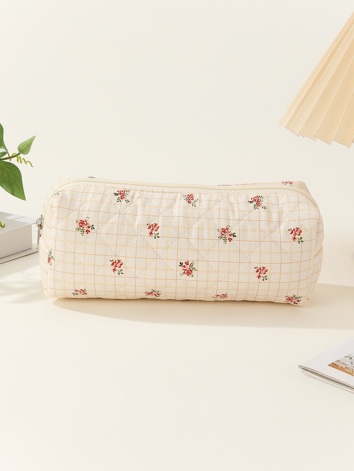 Makeup Brush Storage Small Floral Portable Cosmetic Bags