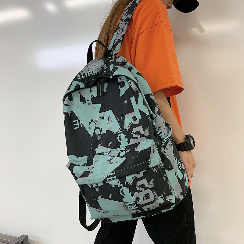 Women's & Men's Camouflage Retro Street Trendy Korean Style Backpacks