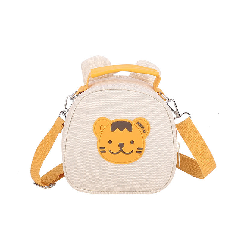 Bear Cute Animal Contrast Color Versatile Male Children's Shoulder Bags