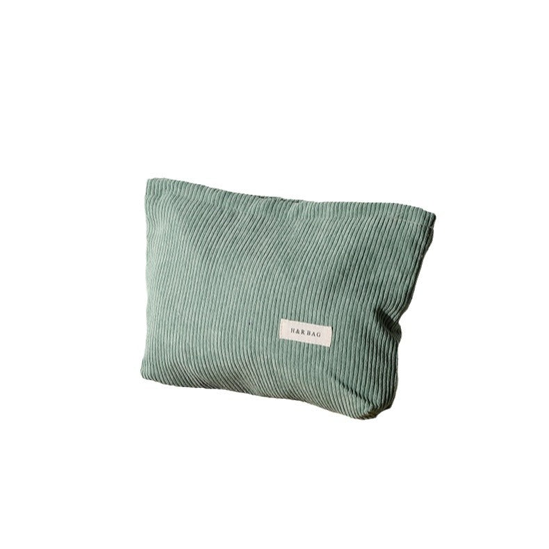 Simple Corduroy Large Capacity Wash Hand Cosmetic Bags