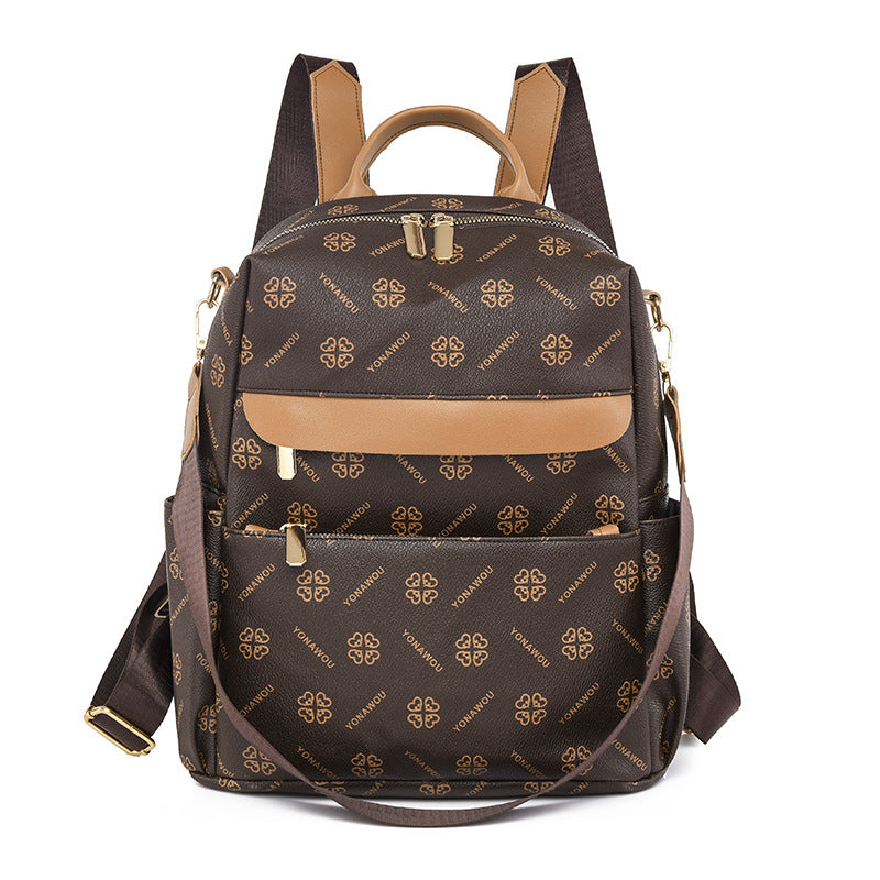 Women's Vintage Printed Fashion Large Capacity Leisure Backpacks