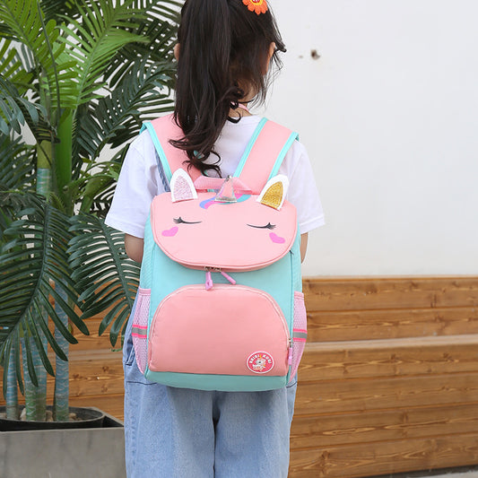 Children's Printed Cute Cartoon Boys Dinosaur Unicorn Elementary School Students' Schoolbags