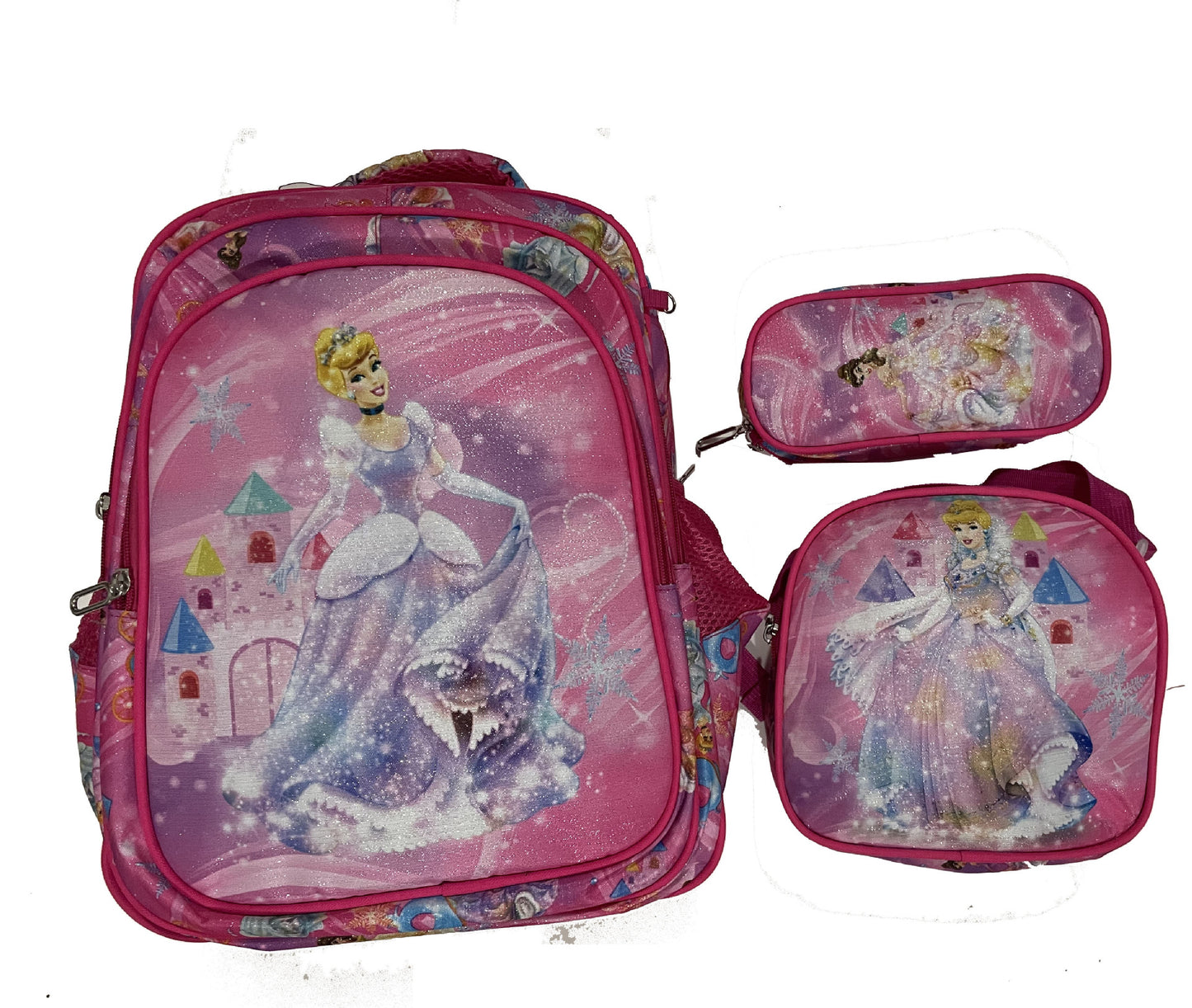 Children's With Light Cartoon Six-wheel Two-wheel Ladder Elementary School Students' Schoolbags