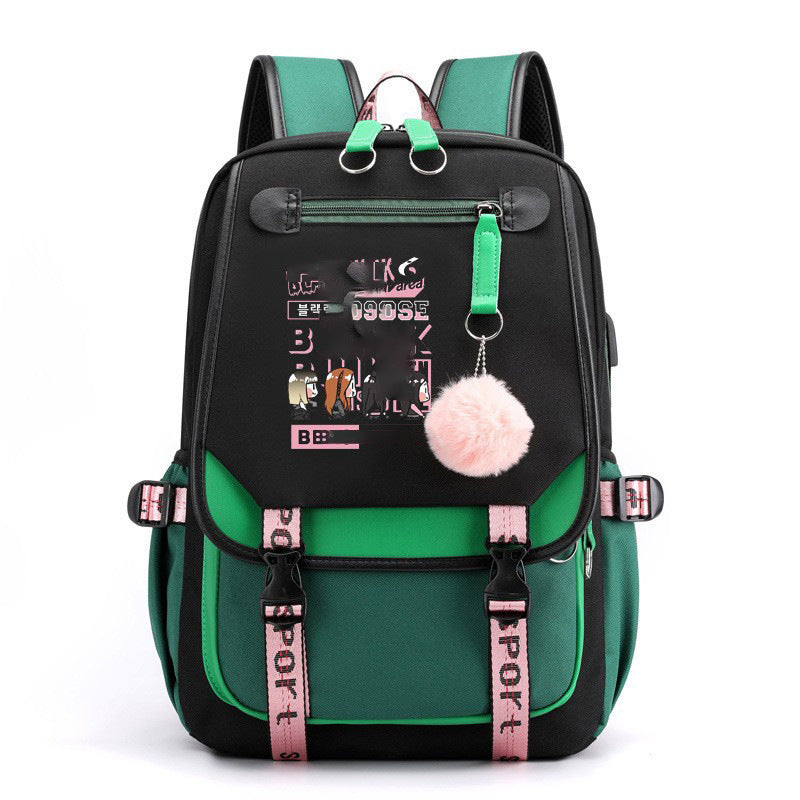 Park Kim Starry Sky Korean Style Backpacks