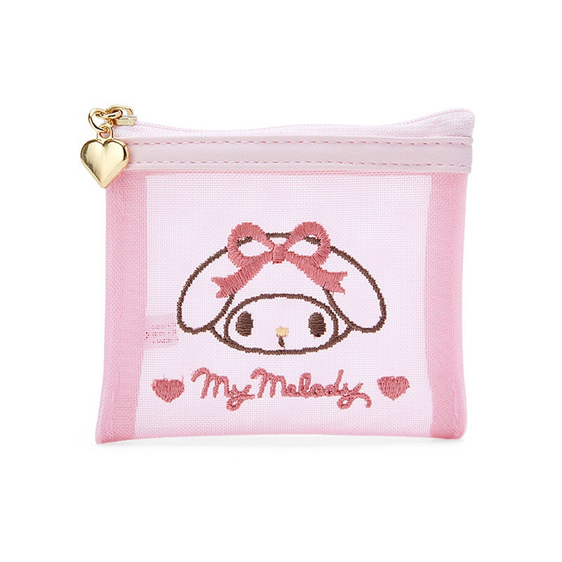 Cute Melody Clow Mesh Embroidery Gadget Cosmetic Bags