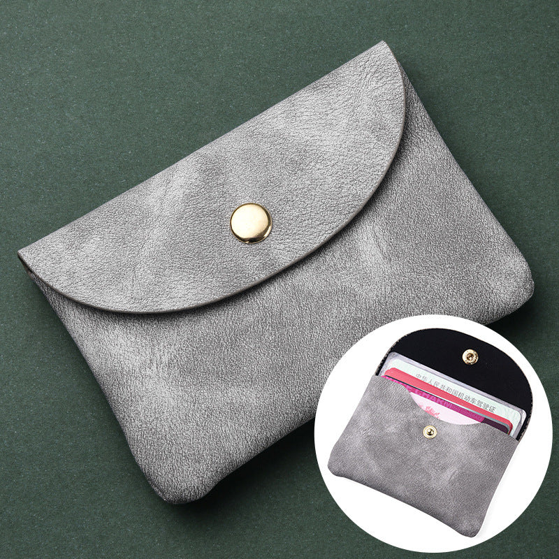 Pochette en cuir souple pour femmes, hommes et petits mini porte-monnaie