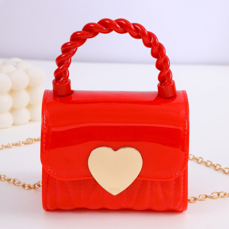 Children's Fashion Jelly Cute Little Chain Children's Shoulder Bags