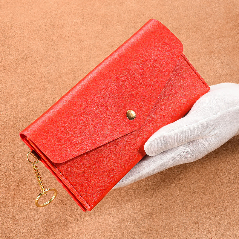 Pochette longue et fine pour femmes, Simple, mode, grands portefeuilles pour dames