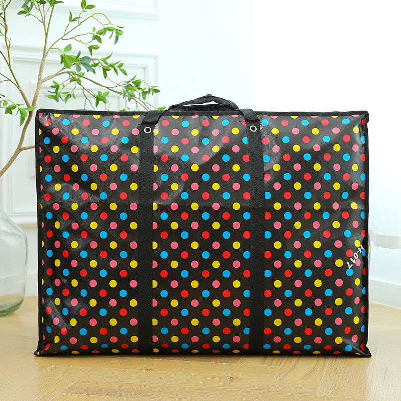 Capacity Woven Thick Color Film Moving Travel Bags