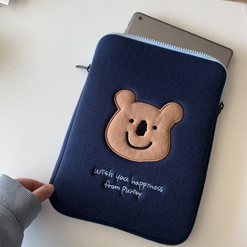 Animation Koala Embroidered Pc Liner Protective Bags