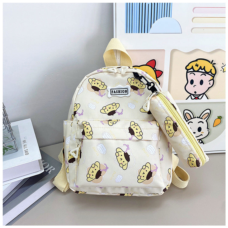 Children's Cartoon Clow Boys Two-piece Suit Children's Backpacks