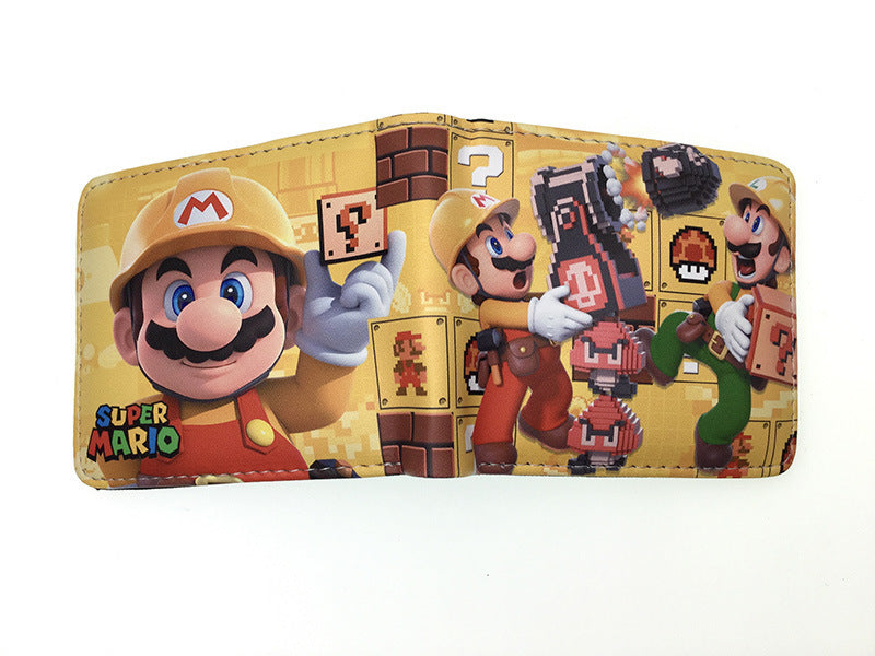 Super Mary Short Mario Unisex Leather Ladies Wallets